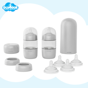 Ember Baby Bottle System – Self-Warming Bottle with Smart Warming Puck & Accessories