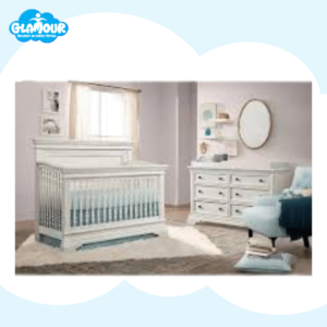 Imagio Baby Ashley 3-piece Crib Set, Brushed White