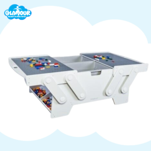 KidKraft Building Bricks Play N Store Mega Table with 210 Bricks