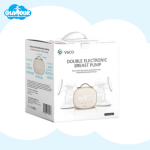V6CO Double Electric Breast Pump – Hands-Free, Silent, Portable & Rechargeable