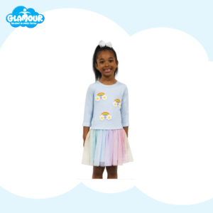 Zunie Kids' Long Sleeve Dropwaist Tutu Dress
